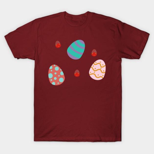 Easter Eggs Dancing T-Shirt by MarMi